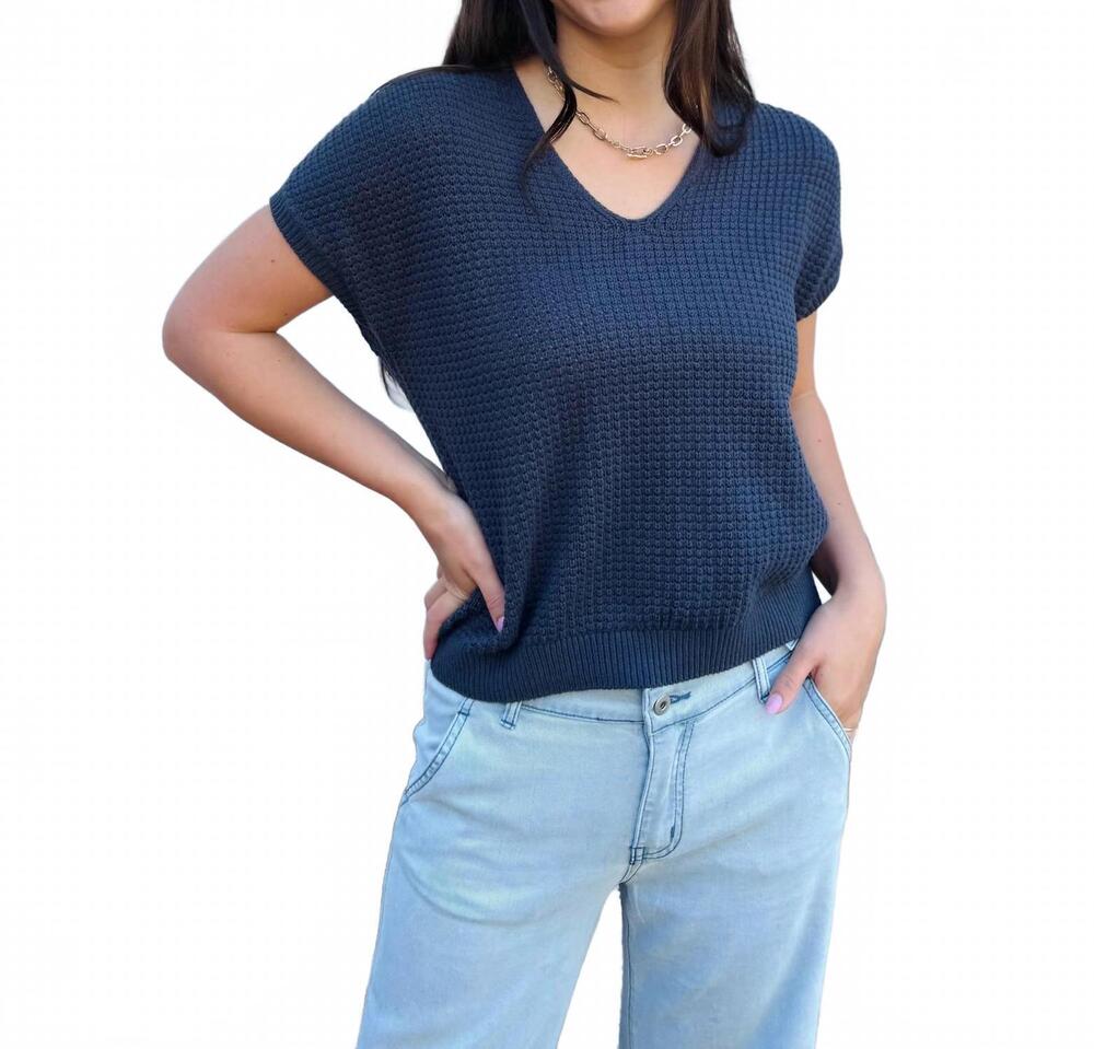 NEW STITCHES & STRIPES jolene top in harbor